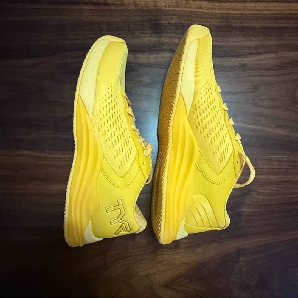 TYR Women's Yellow Mesh Athletic Sneakers - Picture 6 of 7